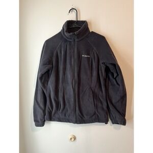 Columbia Women's Black Fleece Jacket Size Small Long Sleeve Full Zip Up Outdoors